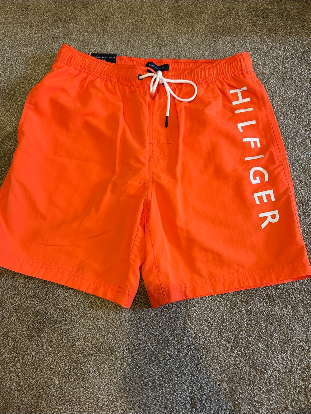 Tommy Hilfiger Bright Orange Swim Trunks